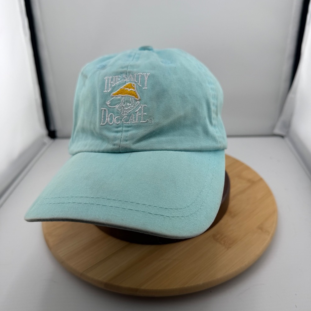 Salty Dog Cafe Hilton Head Island Youth Hat Aqua Blue Adjustable Baseball Cap